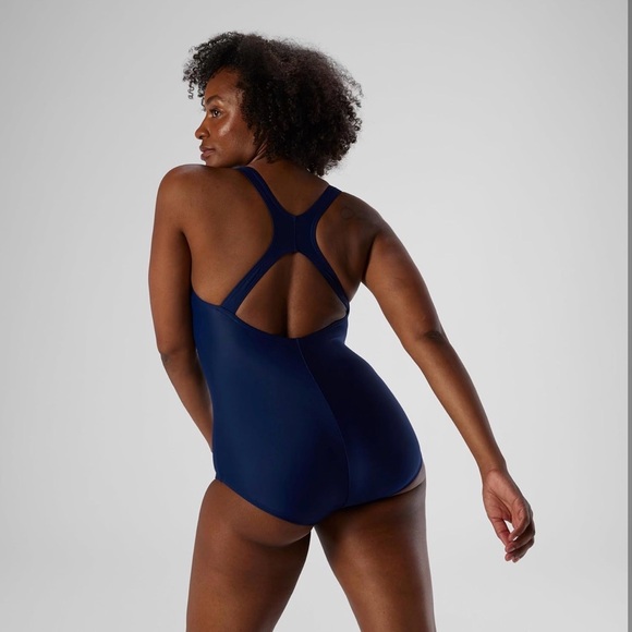 Speedo Womens Swimsuit One Piece Powerflex Ultraback Solid - Picture 3 of 9